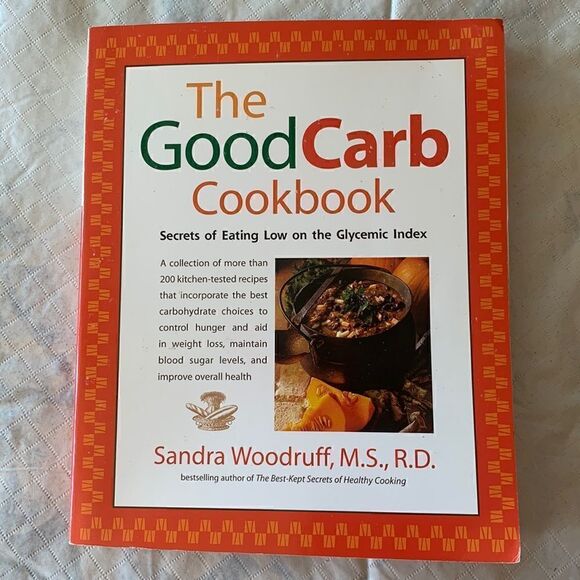 Cookbook Paperback Good Carb Cookbook Woodruff - Picture 1 of 11